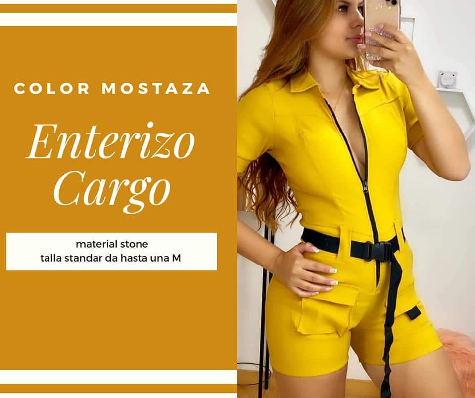 ENTERIZO CARGO EN MATERIAL STONE 